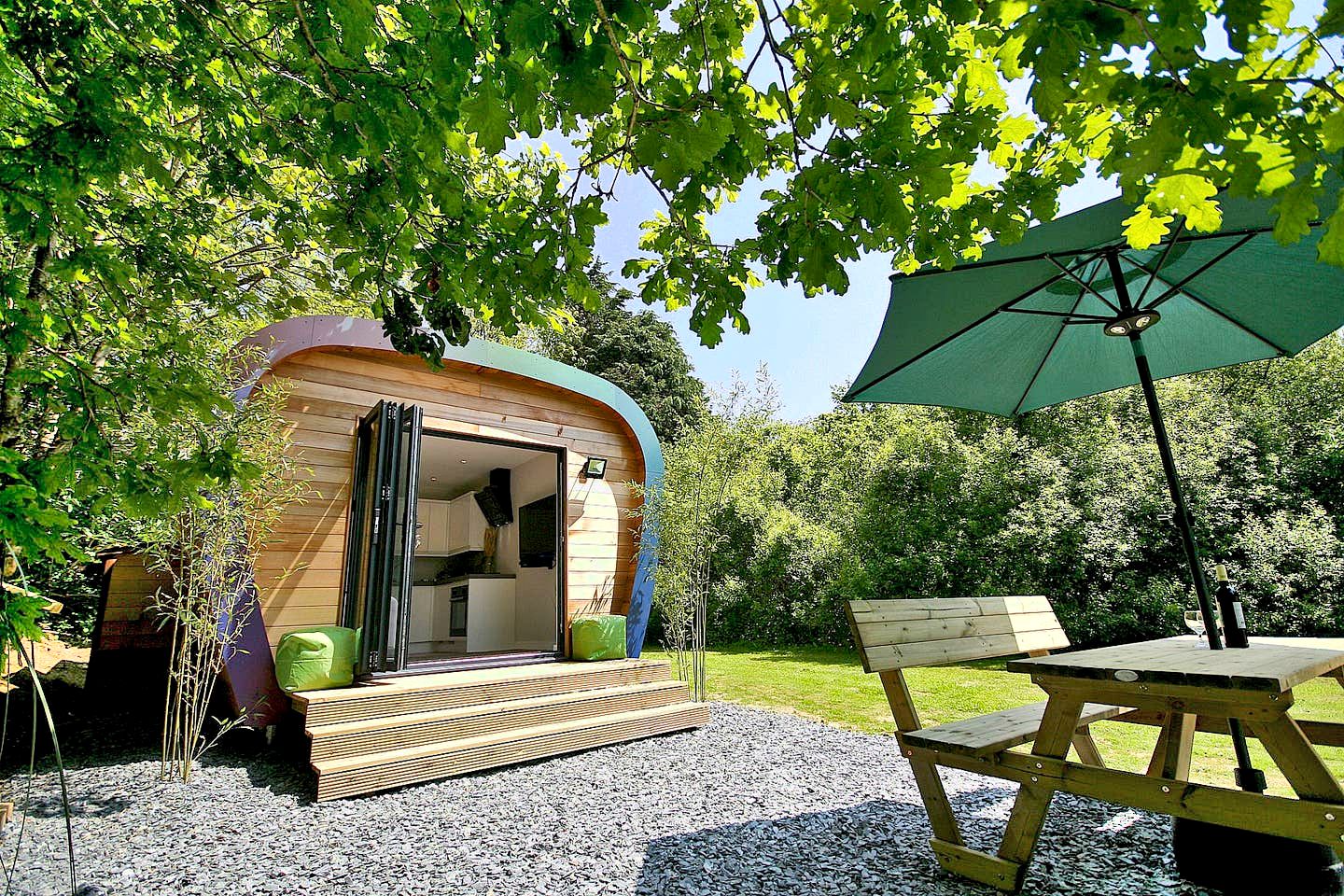 Sleek Devon Glamping Pod Ideal for a Peaceful Holiday in England