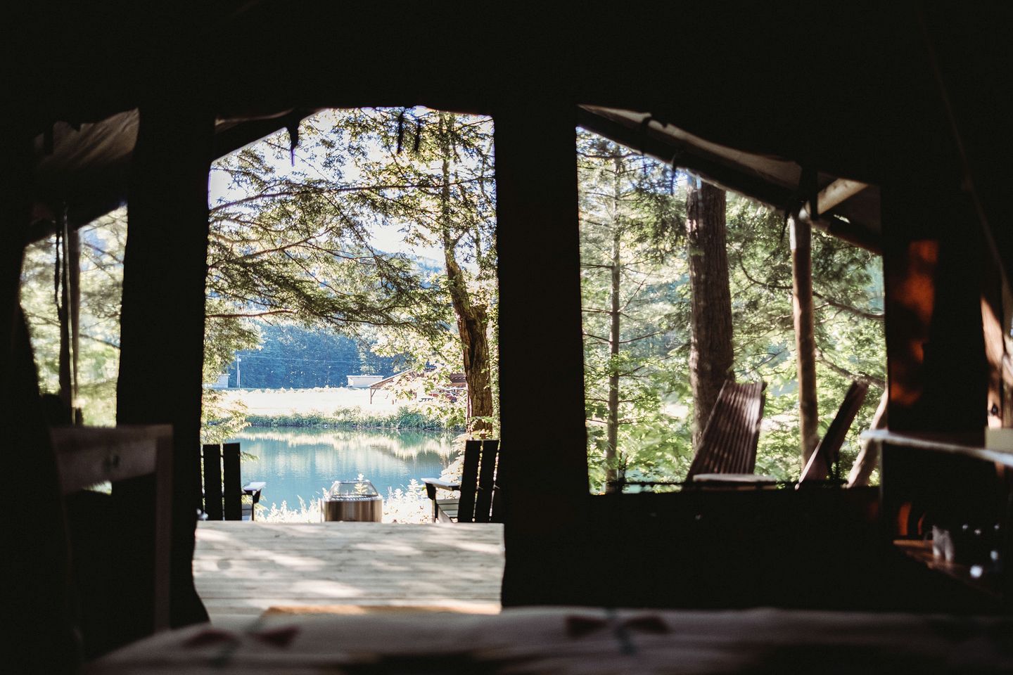 Charming Safari Tent with Sauna and Fire Pit in North Woodstock, New Hampshire