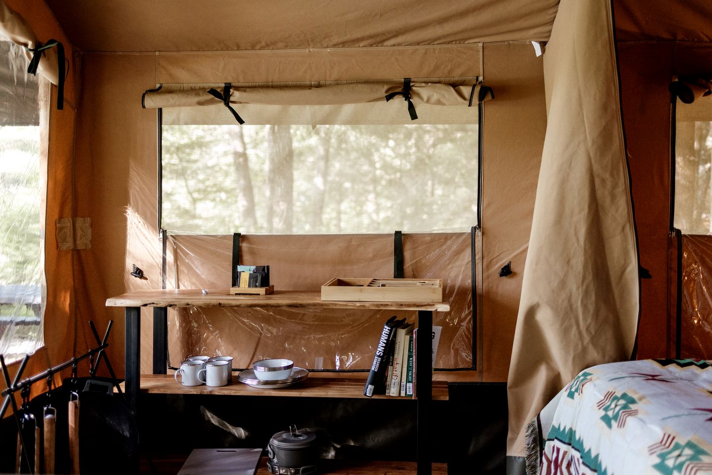 Charming Safari Tent with Sauna and Fire Pit in North Woodstock, New Hampshire
