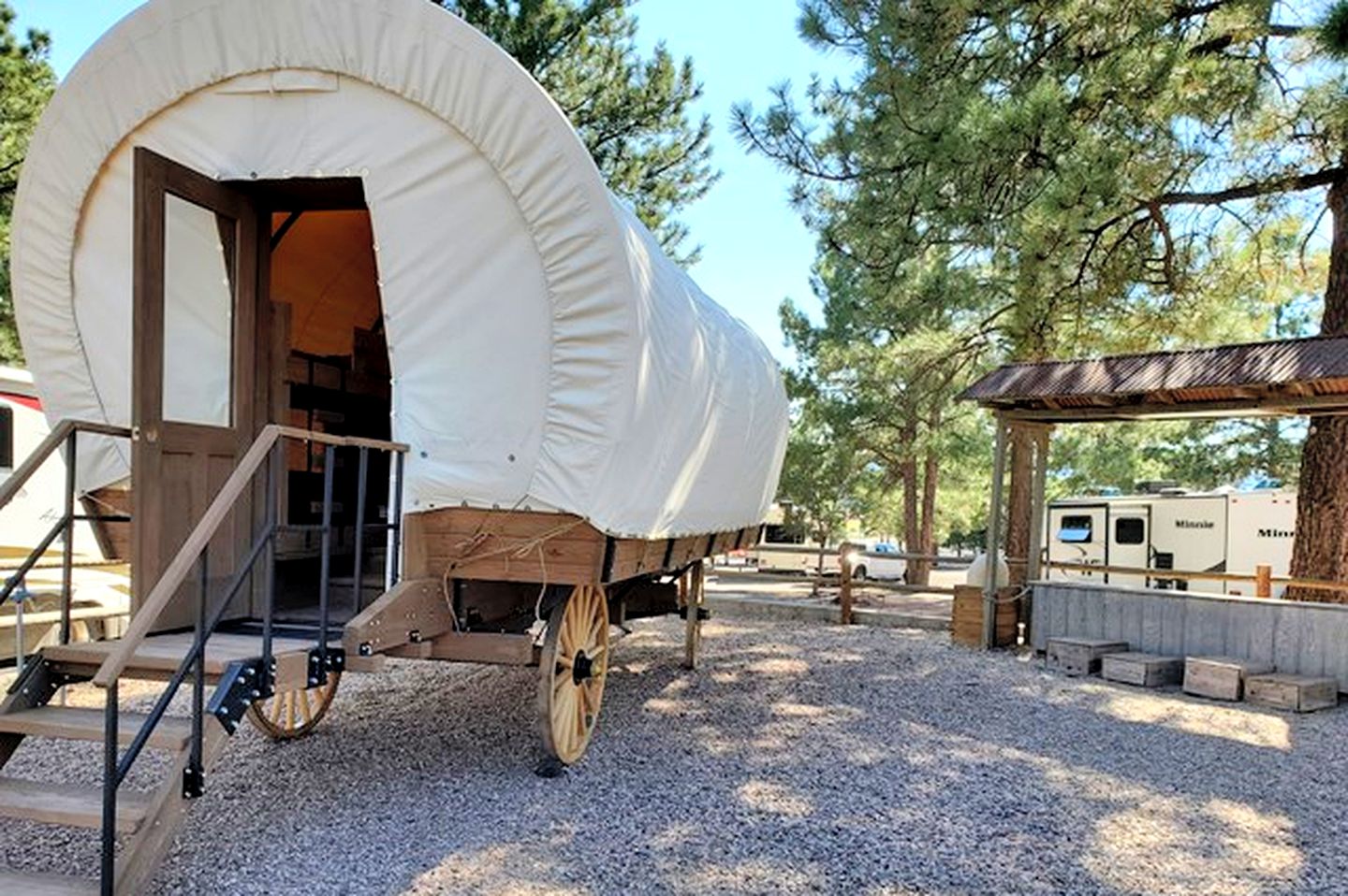 Striking Williams Wagon Perfect for Glamping in Arizona