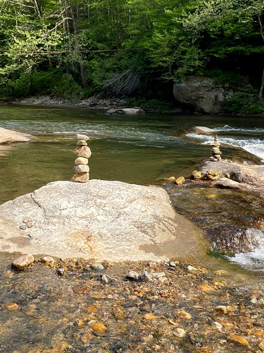 Riverfront Rental with Fire Pit Perfect for Group Glamping near Asheville, North Carolina | Bell Tents (Green Mountain, North Carolina, United States