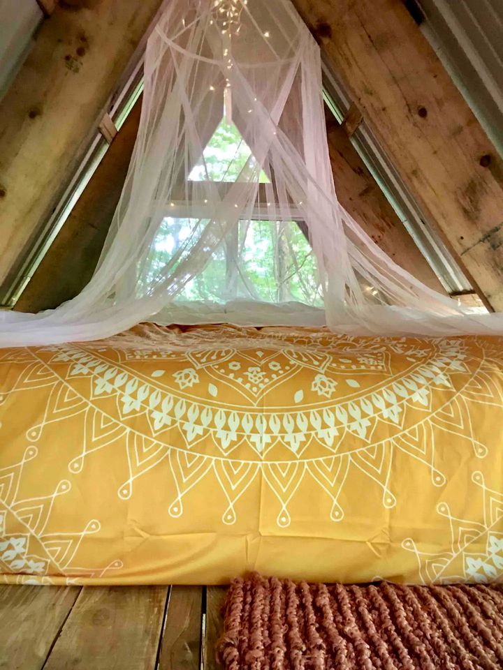 Rustic Upcycled Cabin with a Wood Stove Perfect for Central New York Camping