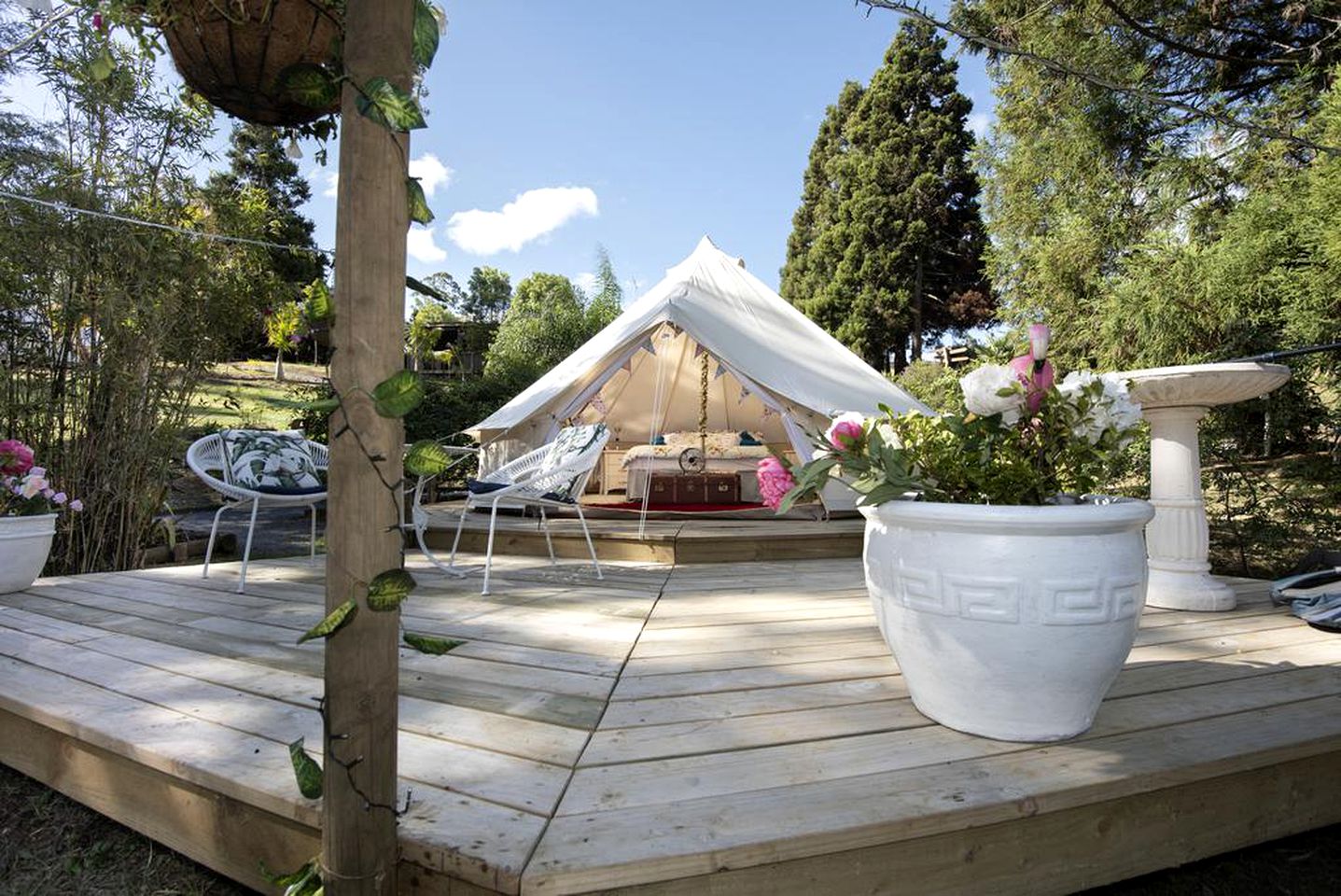 Lovely Bell Tent Rental for Unique North Island Romantic Getaways