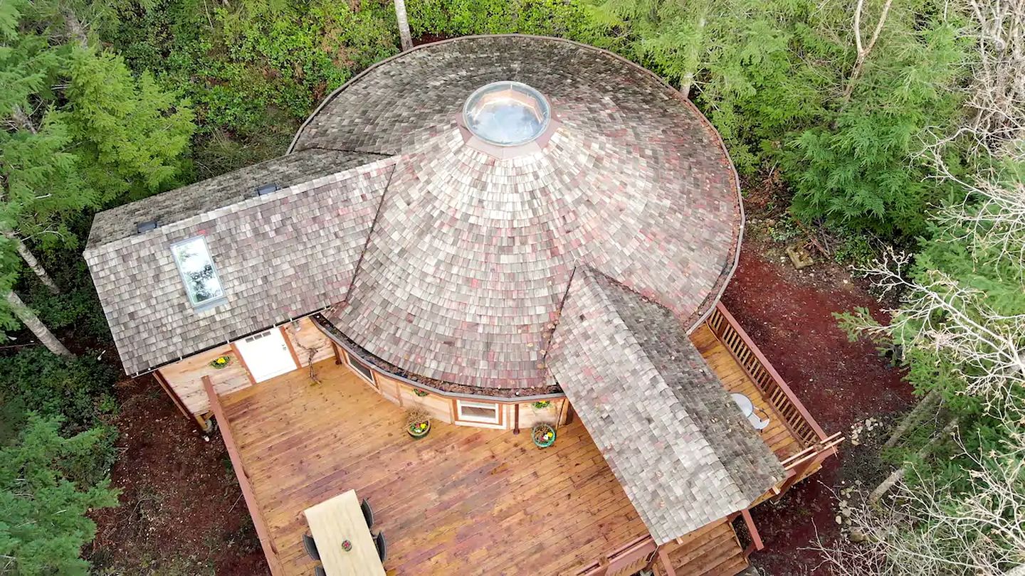 Magical Yurt Accommodation with Indoor Fireplace Ideal for a Vancouver Island Getaway