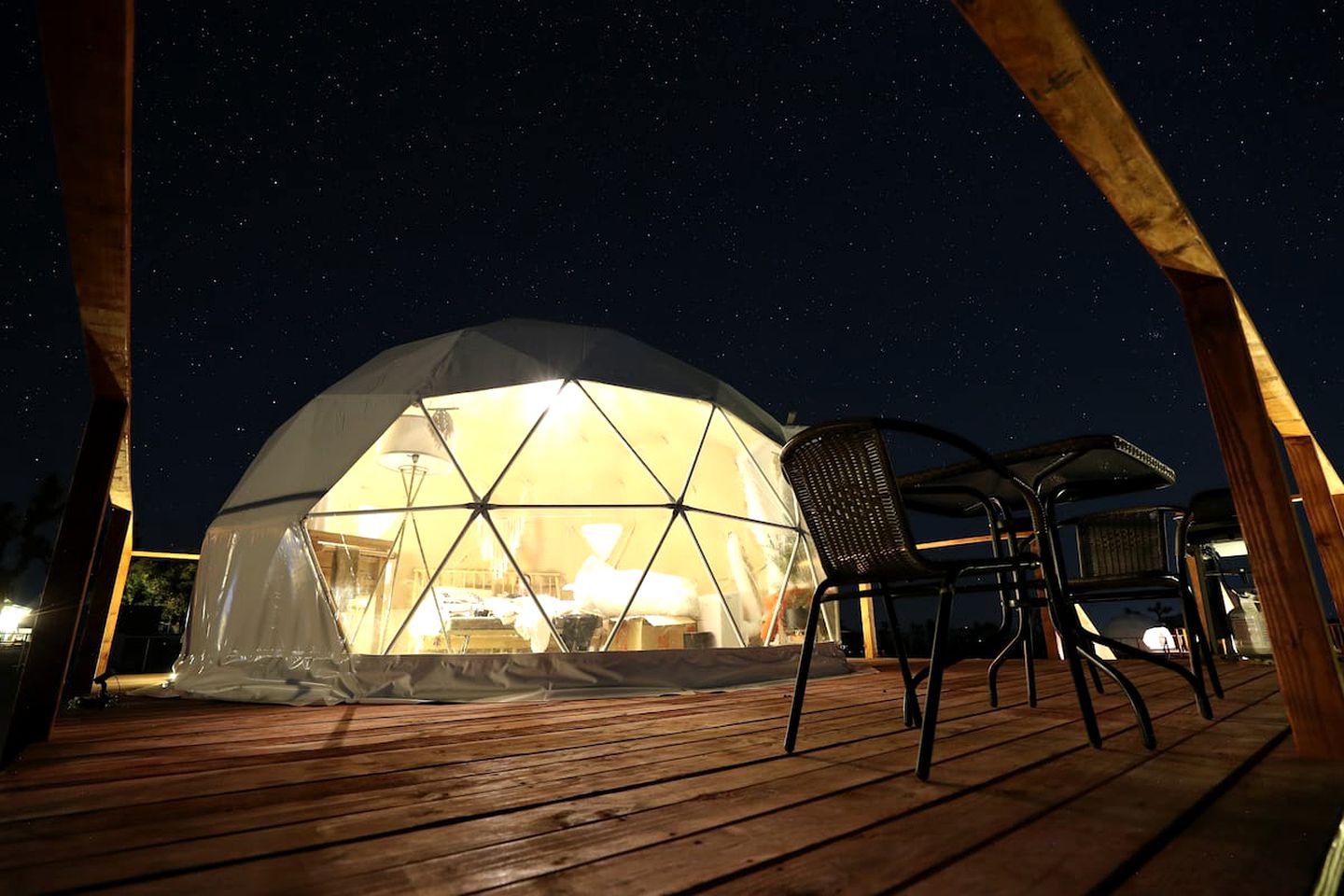Joshua Tree Glamping Dome Rental for Desert Getaway