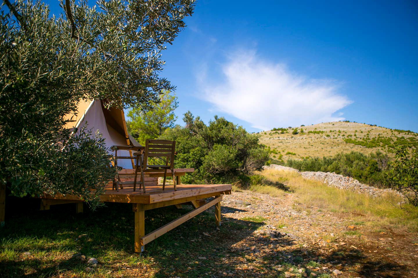 Picturesque Island Retreat with a Fabulous Restaurant Ideal for Glamping in Croatia