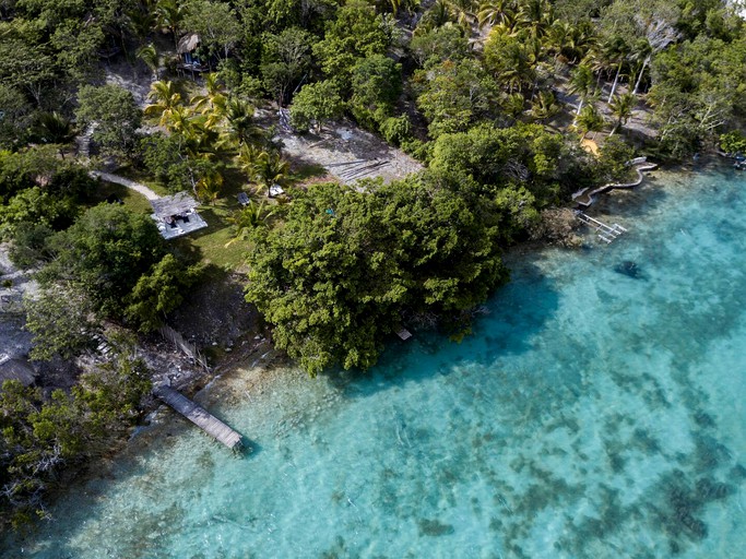 Huts (Bacalar, Quintana Roo, Mexico)