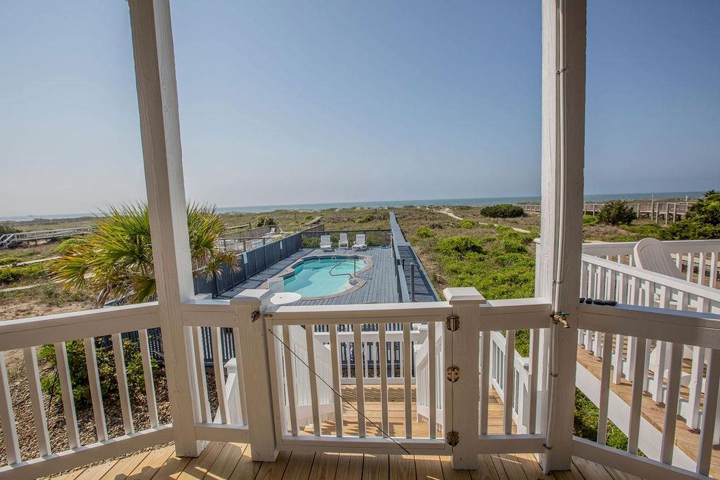 Spacious Oceanview Cottage Rental with a Private Pool Close to Secession, North Carolina