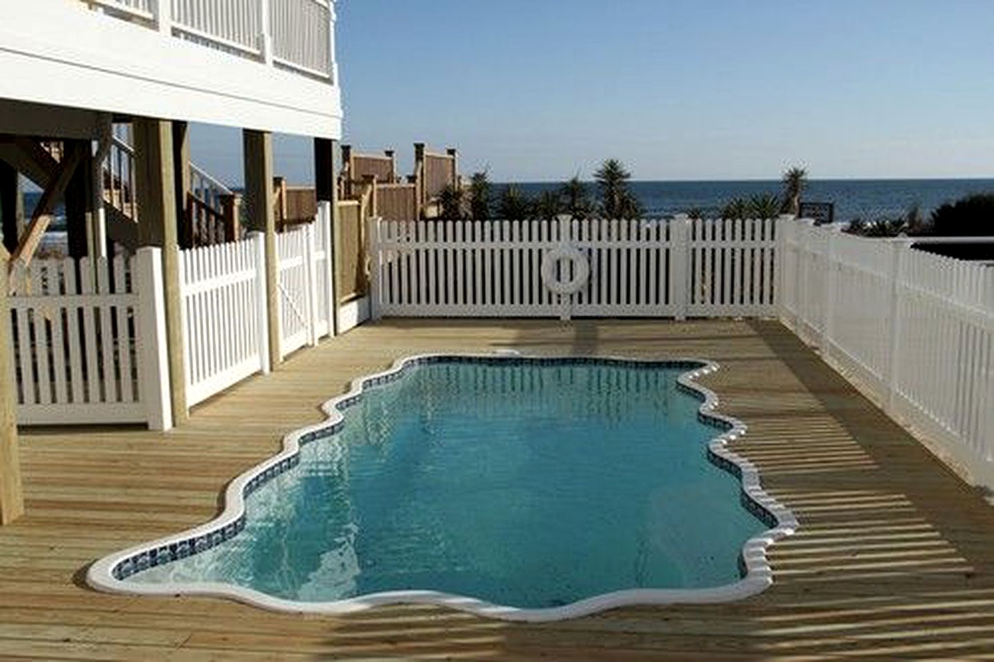 Beachfront Cottage with Pool near Intracoastal Waterway in Holden Beach, North Carolina