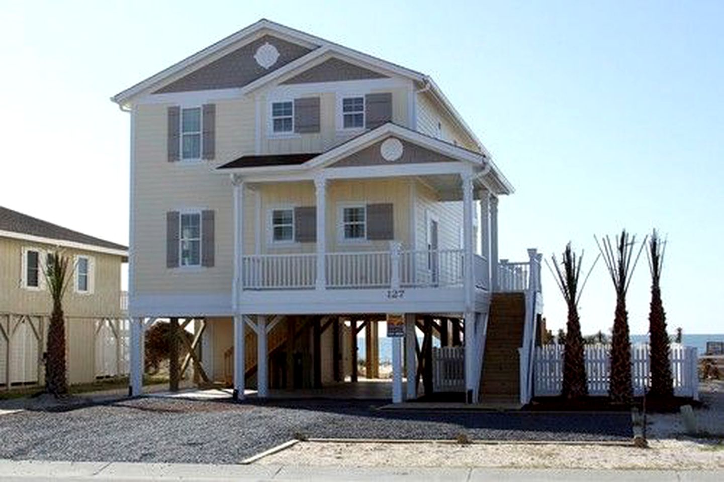 Beachfront Cottage with Pool near Intracoastal Waterway in Holden Beach, North Carolina