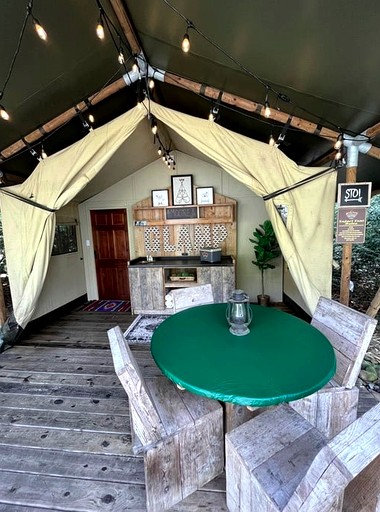 Lovely Safari Tents Perfect for a Family of Four in Gatlinburg, Tennesse