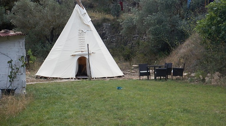 Eco tipi for Terra Alta camping