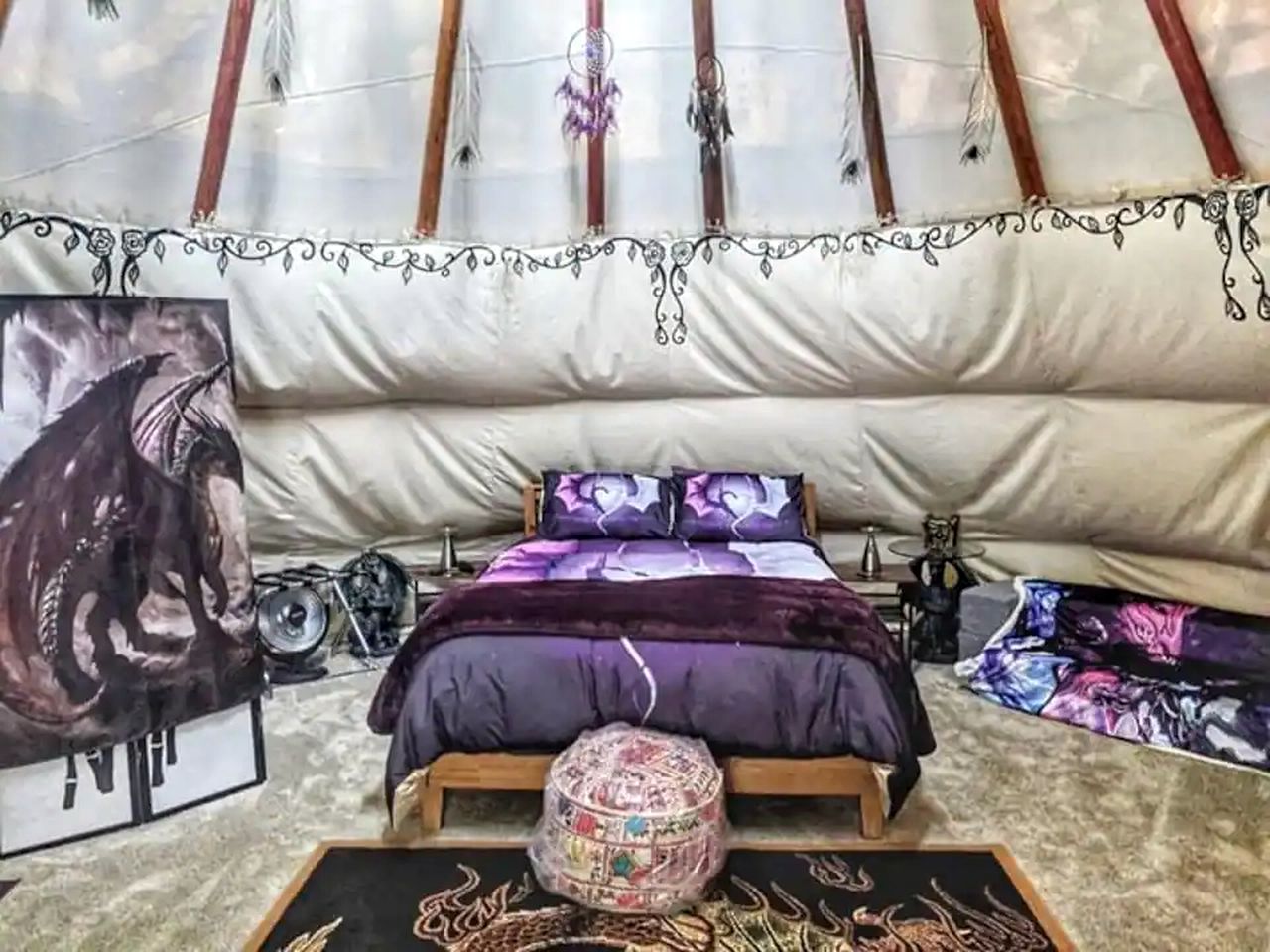 Spacious Tipi Rental for a Unique Oregon Getaway with the Family