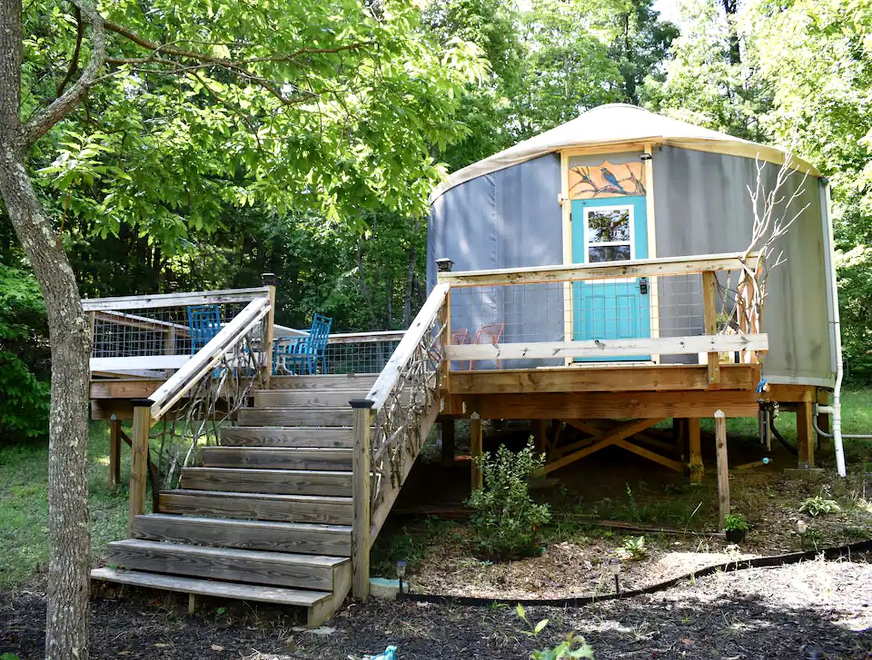 Rustic Yurt Rental on a Farm Perfect for Glamping in North Carolina