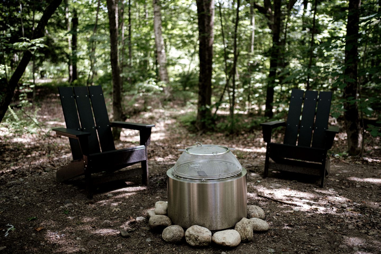Lakefront Safari Tent with Fire Pit and Sauna in North Woodstock, New Hampshire