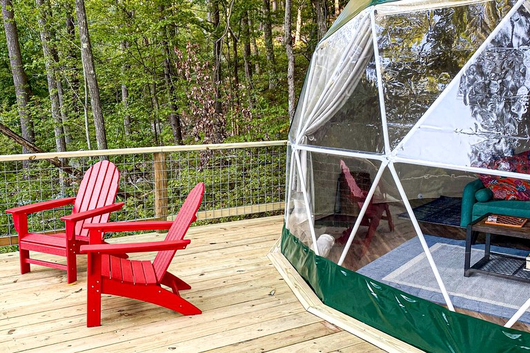 Camping dome for glamping in New York