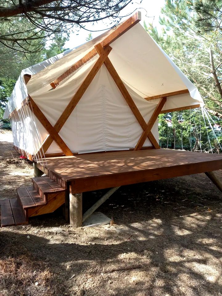 Peaceful Portugal Glamping Tent with a Jacuzzi