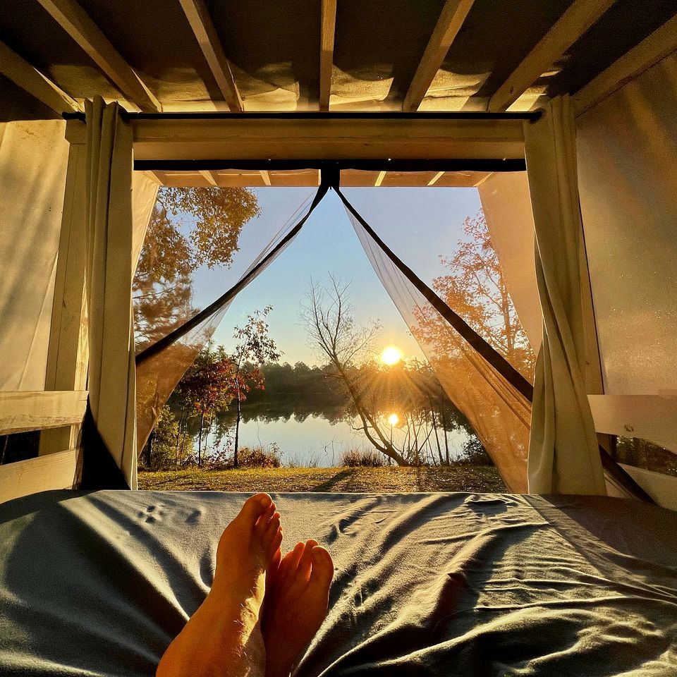 Cozy Tented Cabin Rental Ideal for Glamping in South Carolina