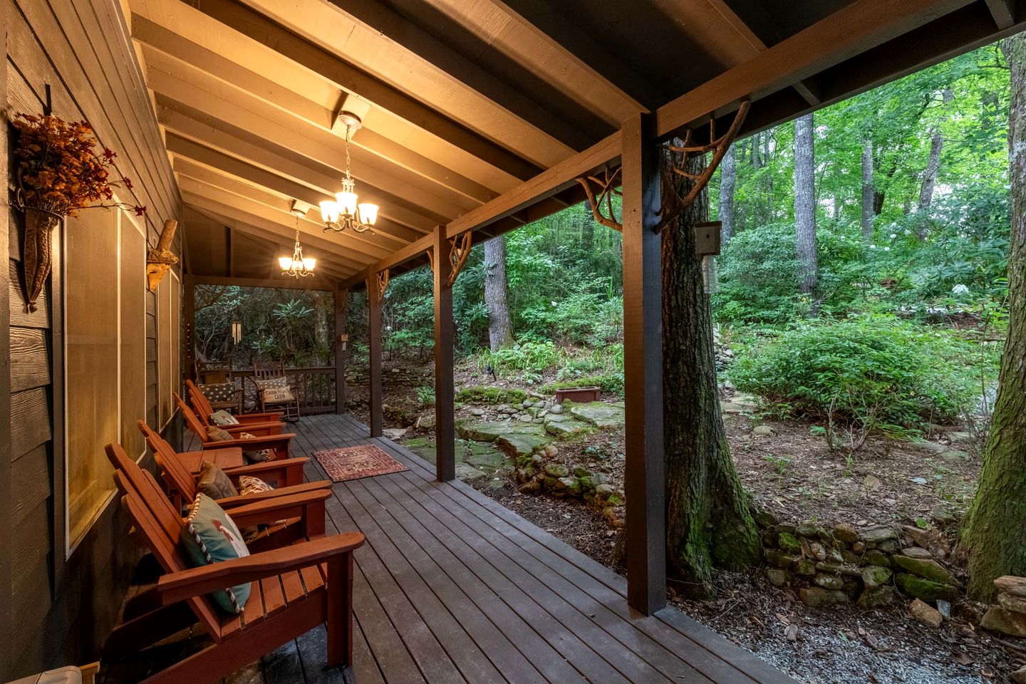 Scenic Mountain Cabin with Hot Tub, Game Room & Firepit near Silver Run Falls – Cashiers, NC
