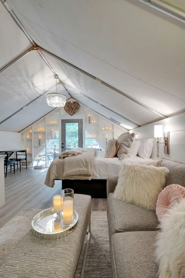 Gorgeous Tented Cabin and Sauna and Hot-tub in Scottsboro, Alabama