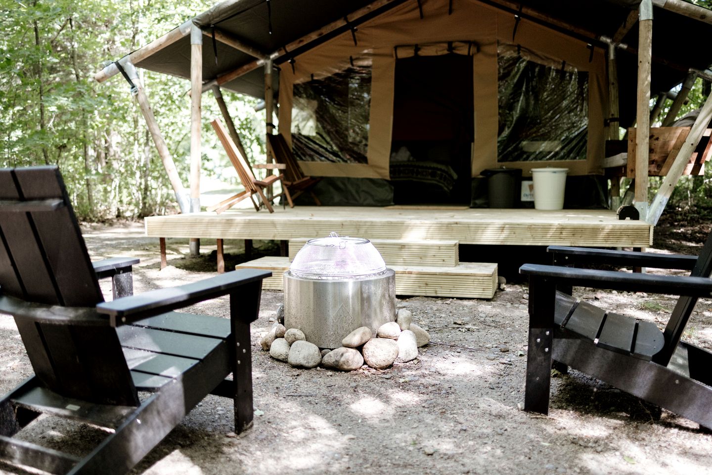 Gorgeous Safari Tent with Fire Pit and Amazing Sights in North Woodstock, New Hampshire