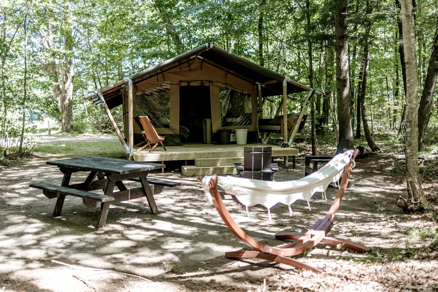 Gorgeous Safari Tent with Fire Pit and Amazing Sights in North Woodstock, New Hampshire