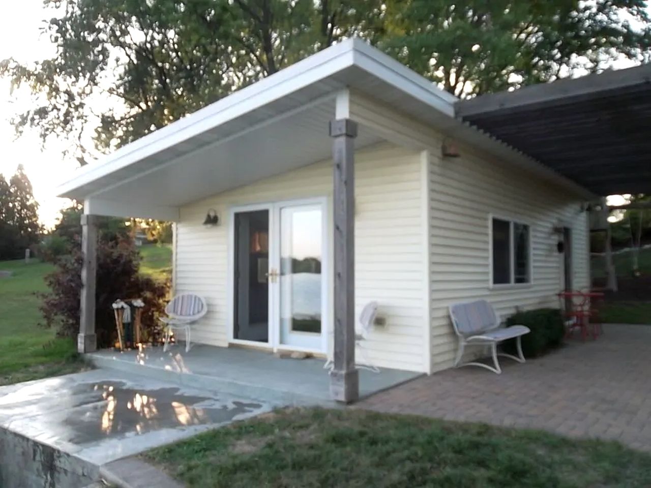 Romantic Riverfront Cottage with a Pier near Milwaukee, Wisconsin