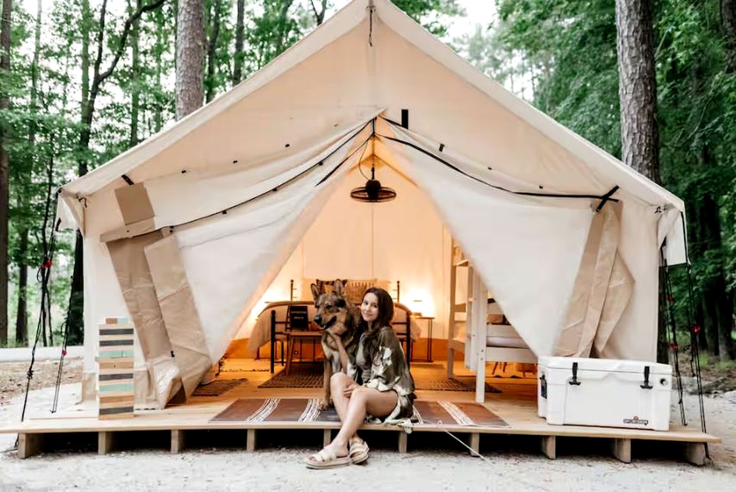Georgia Glamping Getaways in this Luxury Safari Tent Rental in the Heart of Nature | Safari Tents (Helen, Georgia, United States of America)