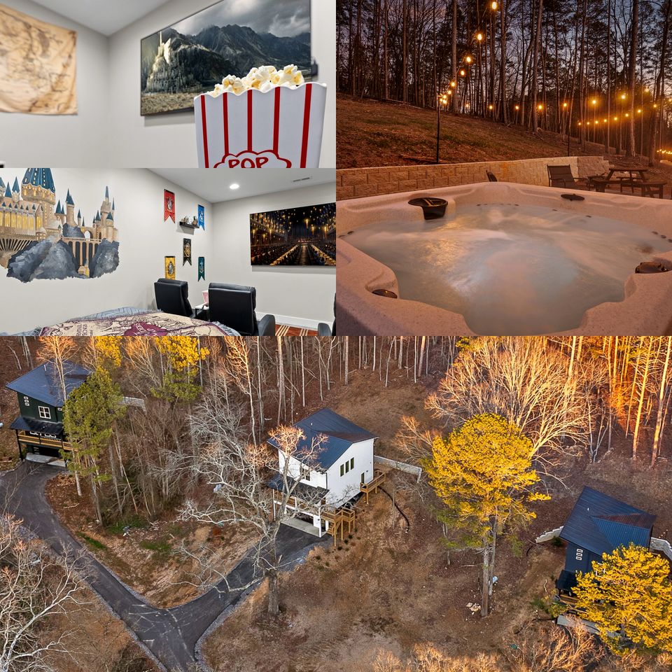 Modern Trio of Cottages Perfect for Large Family Groups in Chickamauga, Georgia