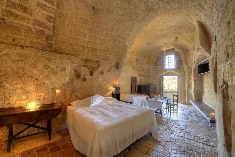 Unique Cave Rental with Deluxe Tub in Medieval Village of Basilicata Region | Caves (Matera, Basilicata, Italy)