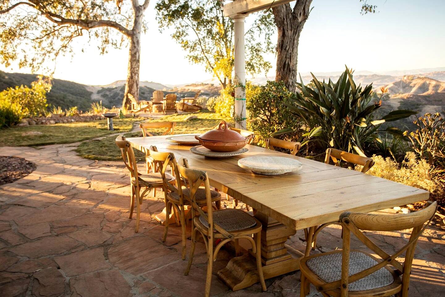 Moroccan Bell Tent for a Yoga Weekend Glamping near Los Angeles