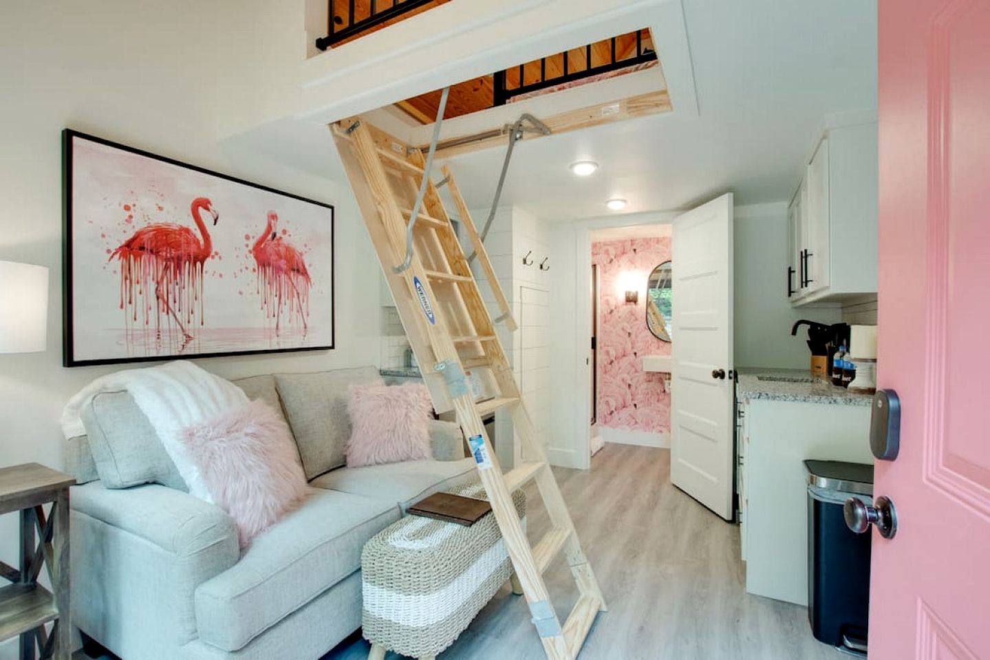 Colorful Tiny House with Outdoor Sauna and Jacuzzi in Alabama