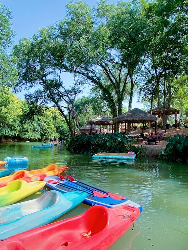 Wake and Glamp: Safari Tent Retreat for Water Sport Lovers in Cibolo, TX