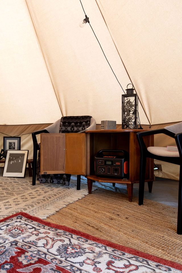 Chic Glamping Tent for Waterfront Camping, New York