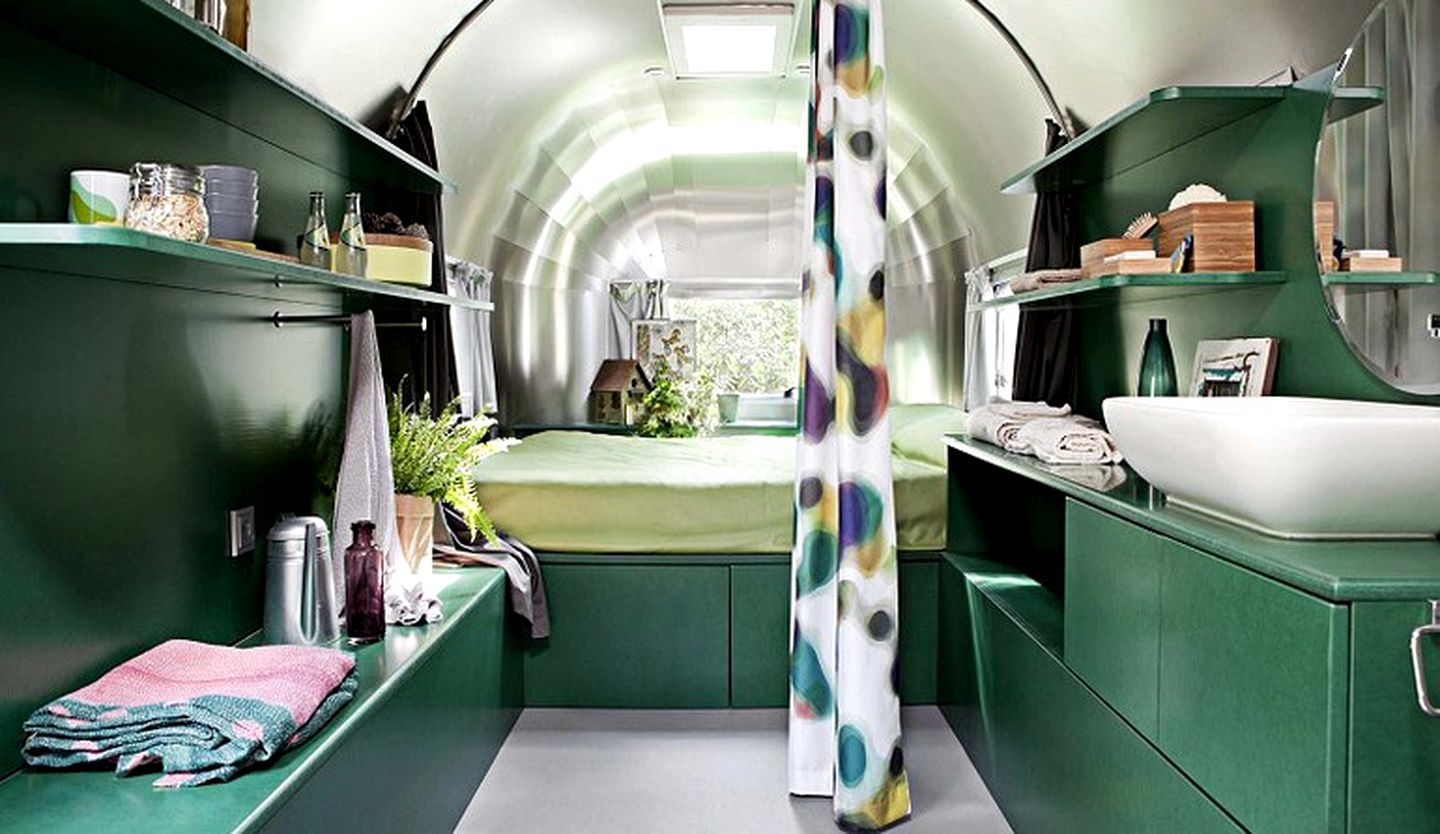 1960s American-Style Caravans on Mediterranean Coast, Italy