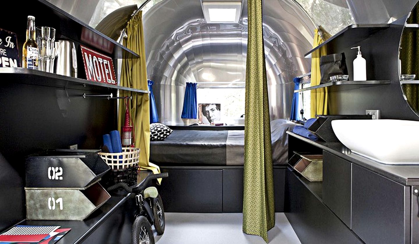 1960s American-Style Caravans on Mediterranean Coast, Italy