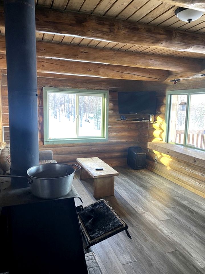 Off-Grid Cabin with Views from the Porch in Alaska