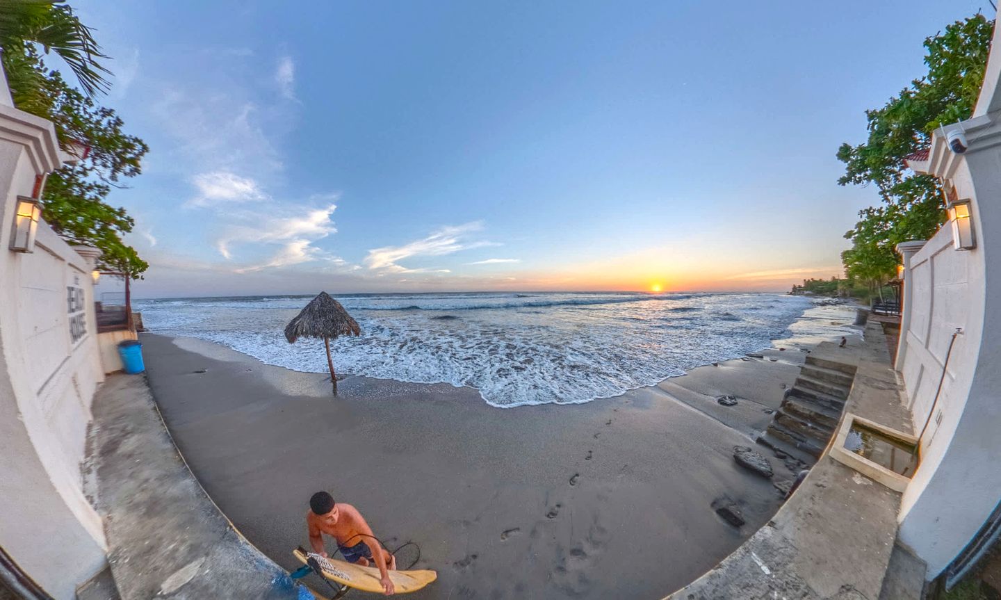 Relaxing Beachfront Casitas with Pool & Surfing Access near Playa Pochomil, Nicaragua