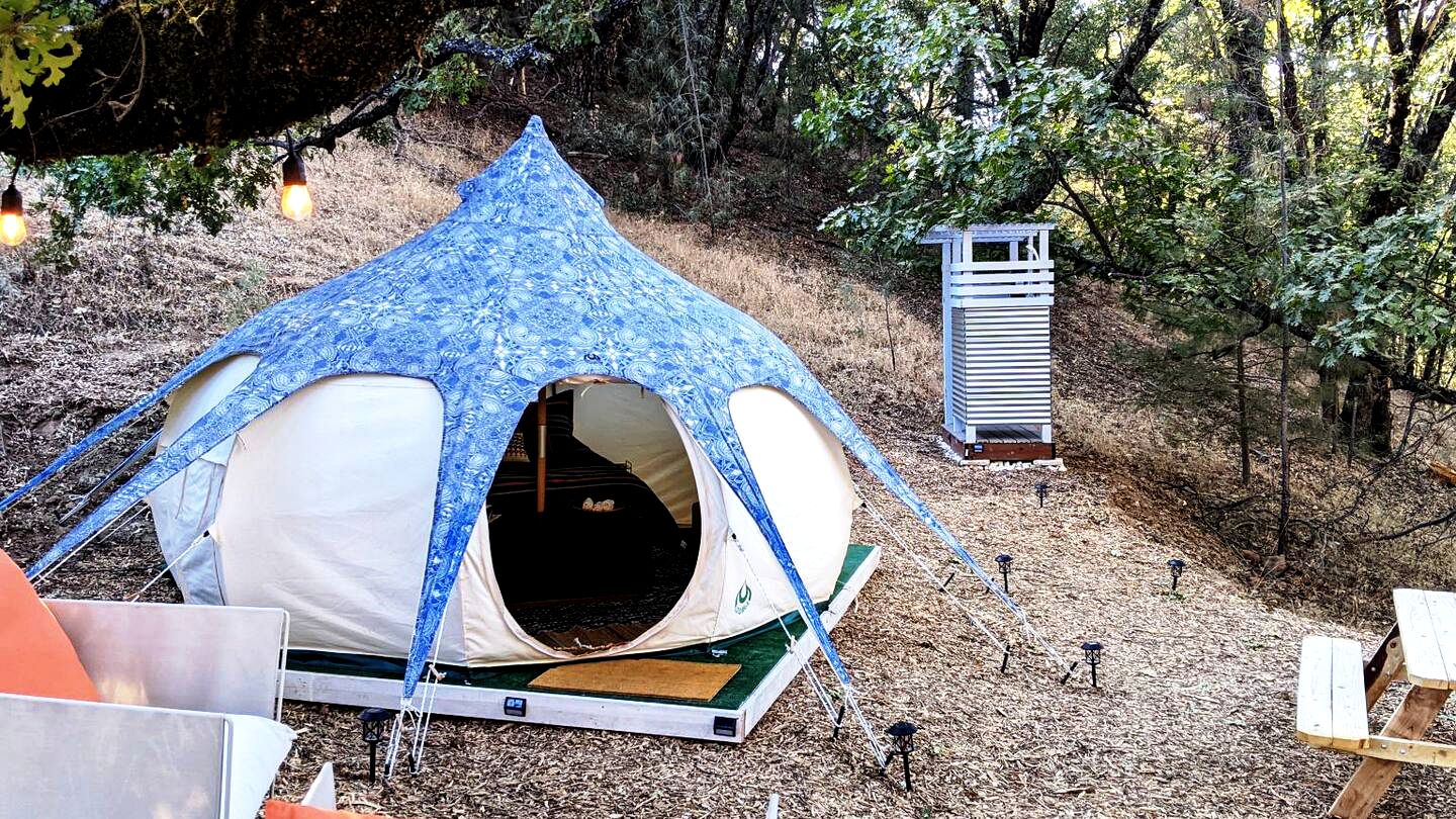 Secluded California Tent for a Weekend Getaway from Sacramento