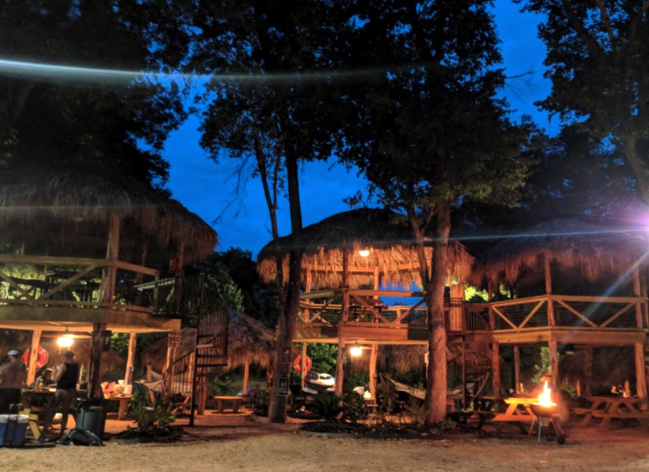 Texas Glamping: Tranquil Safari Tent Vacation by the San Marcos River near Kingsbury