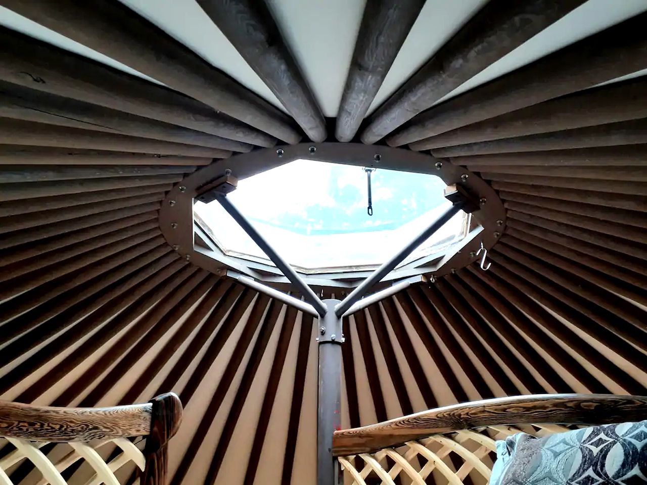 Magical Yurt Accommodation with Indoor Fireplace Ideal for a Vancouver Island Getaway