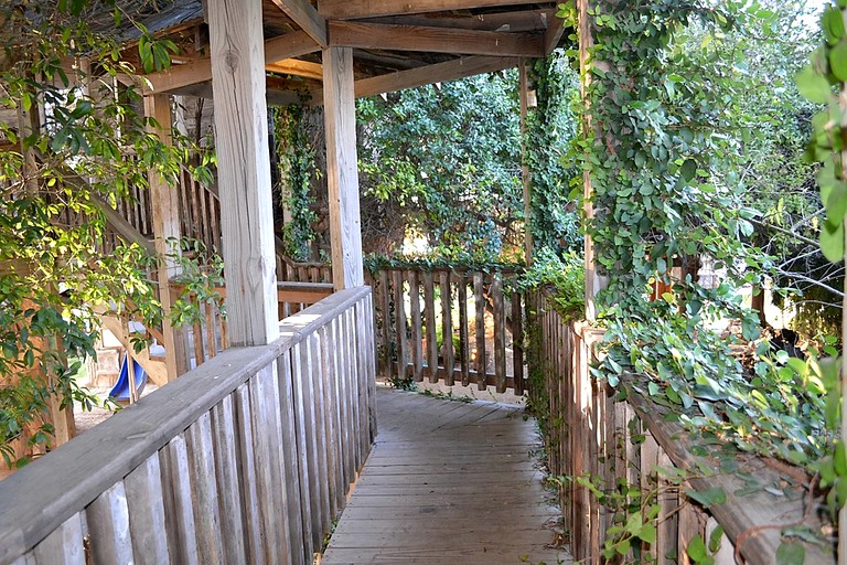 Guadalupe River houses in New Braunfels, Texas