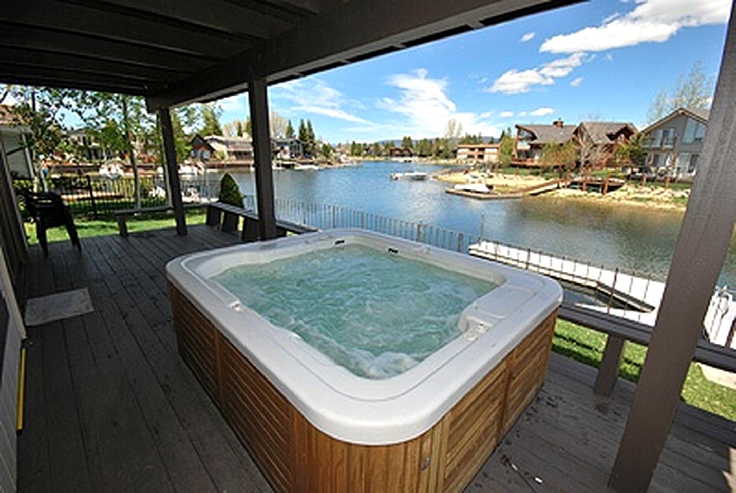 Exquisite Waterfront Vacation Rental with Foosball, Hot Tub, and Boat Dock in Tahoe Keys, California