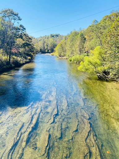 Riverfront Rental with Fire Pit Perfect for Group Glamping near Asheville, North Carolina | Bell Tents (Green Mountain, North Carolina, United States