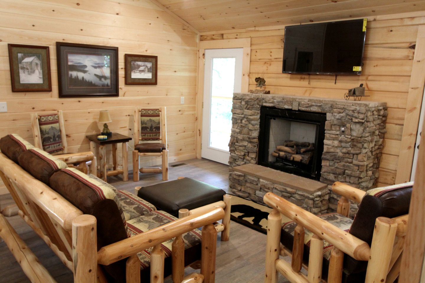 Great Smoky Mountain Glamping Getaway in this Lovely Cabin Rental with Hot Tub in Gatlinburg