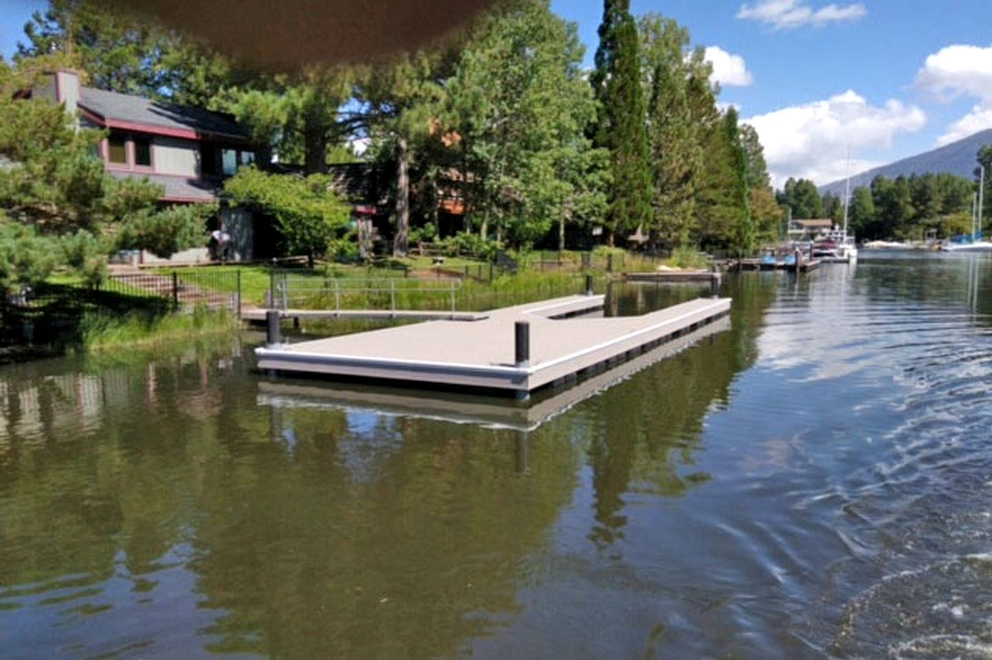 Luxury Waterfront Vacation Rental with Boat Dock and Hot Tub in Tahoe Keys, California