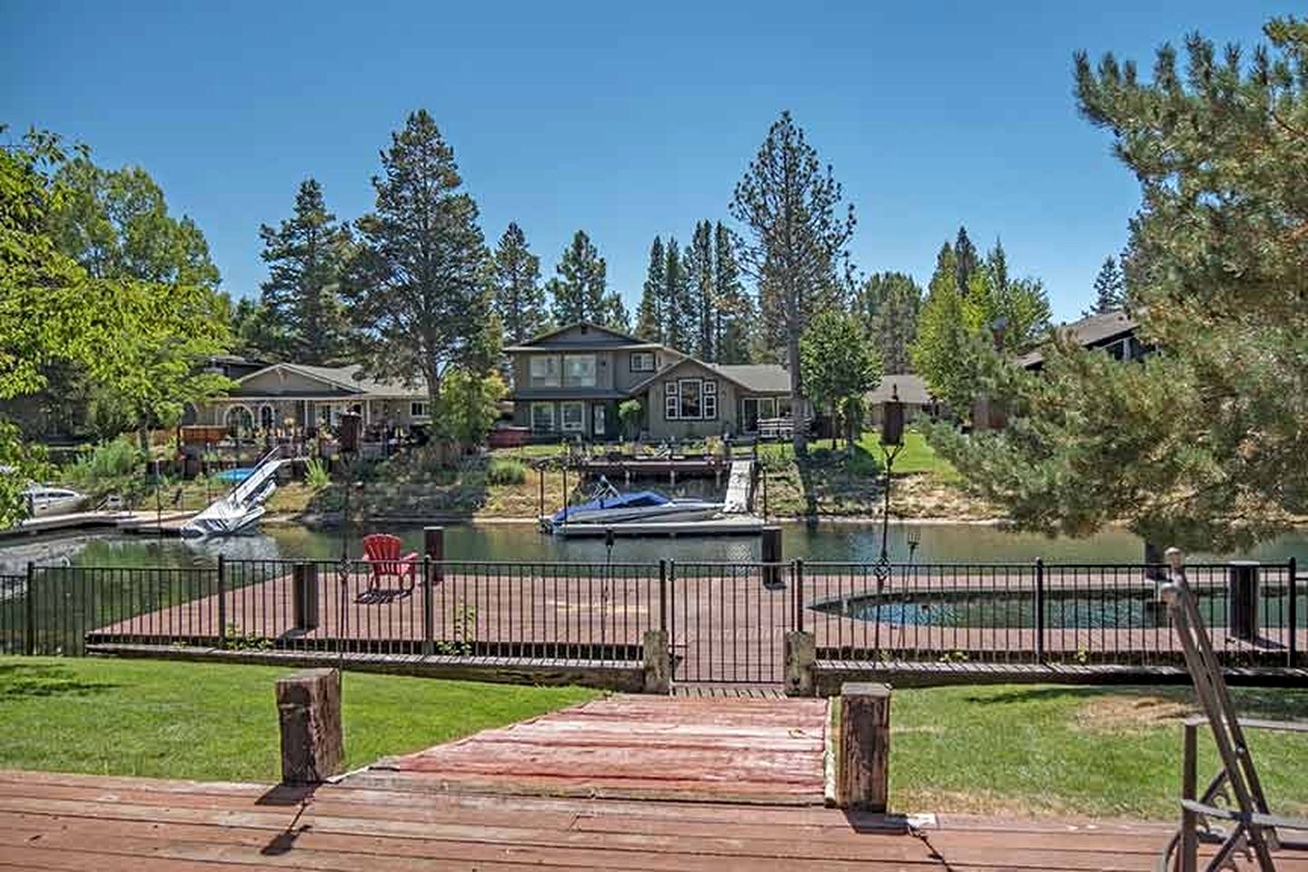 Luxury Waterfront Vacation Rental with Boat Dock and Hot Tub in Tahoe Keys, California