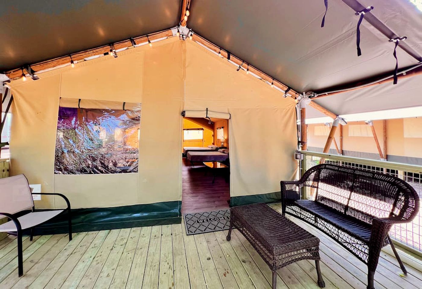 Texas Safari Tent Rental, Perfect for Escapes to Nature in Cibolo