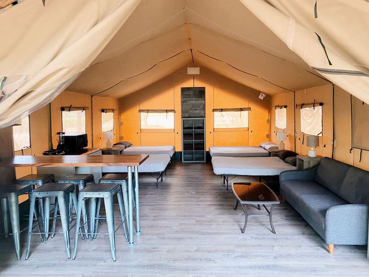 Texas Safari Tent Rental, Perfect for Escapes to Nature in Cibolo