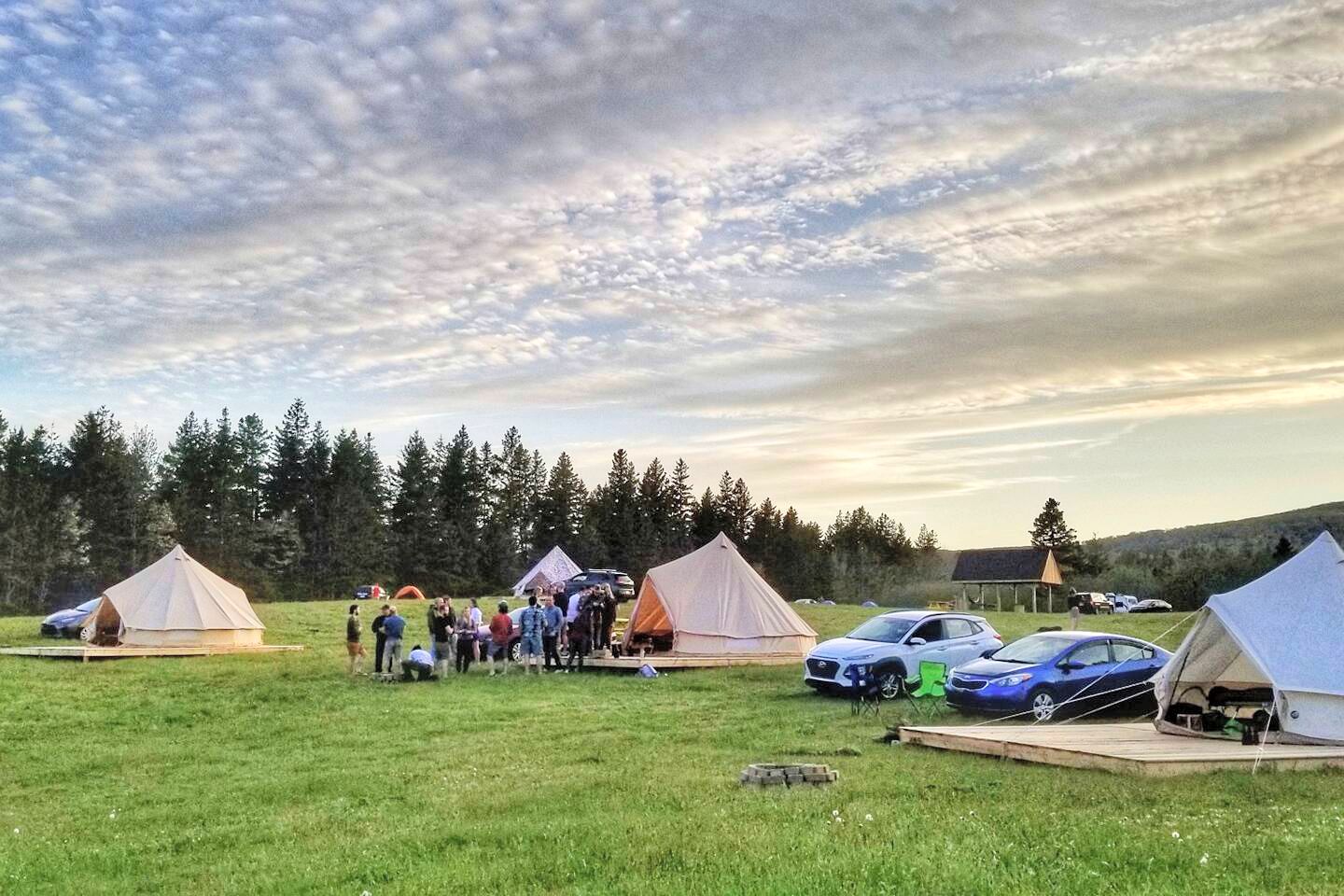 Picturesque Glamping Tents for Vacations on the Cabot Trail, Nova Scotia